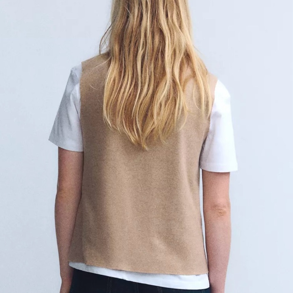 ZARA Sleeveless Turtleneck Sweater NWT - Picture 8 of 9
